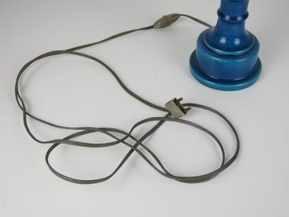 POL CHAMBOST (1906-1983): Pied de lampe à...