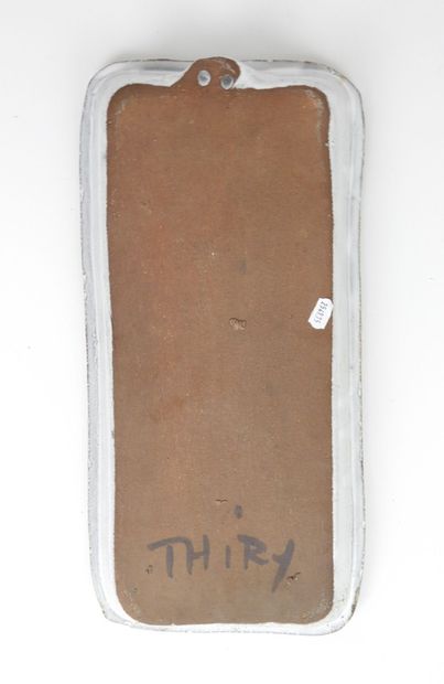 Albert THIRY (1923-2009) : Grand plat en...