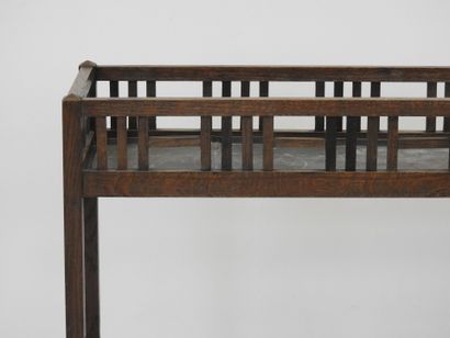 SECESSION VIENNOISE: Rectangular wooden planter...