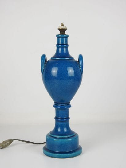 POL CHAMBOST (1906-1983): Pied de lampe à...