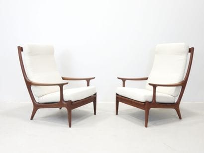 Edvard VALENTISEN (20th): Pair of comfortable...