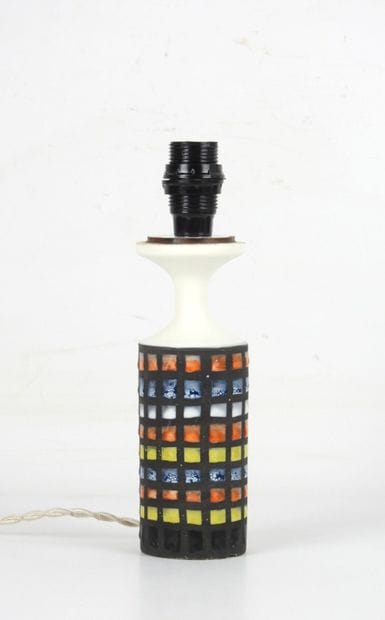 Roger CAPRON (1922-2006) Lampe en céramique...