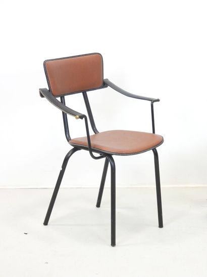 Jacques ADNET (attributed to)
Pair of armchairs...