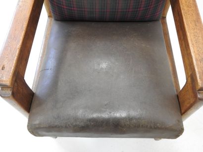 Michel DUFET (1888-1985): Desk armchair in...