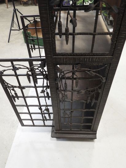Small wrought-iron sideboard BUFFET with...