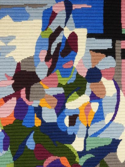 Claude SCHURR (1921-2014): Wool tapestry...