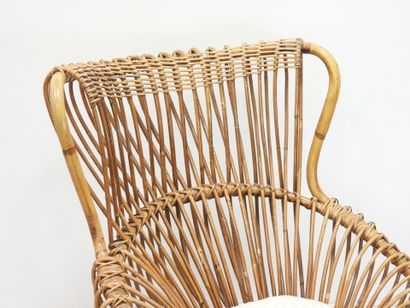 Franco ALBINI (1905-1977): Margherita. Rattan...
