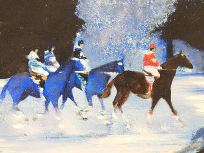 Victor SPAHN (b. 1949): Study for horses...