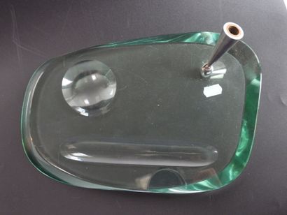 FONTANA ARTE - Italy. Free-form beveled glass...