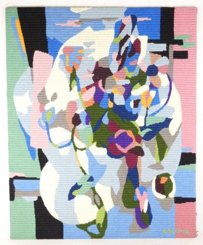Claude SCHURR (1921-2014): Wool tapestry...