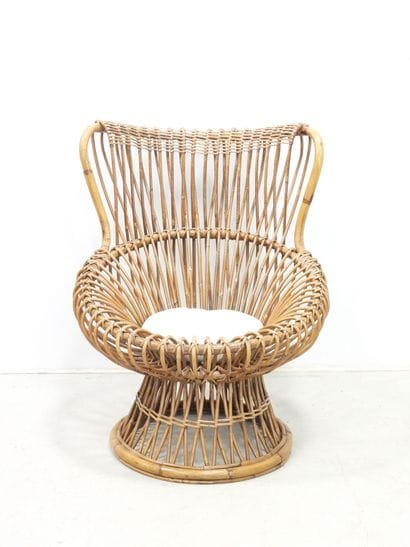 Franco ALBINI (1905-1977): Margherita. Rattan...