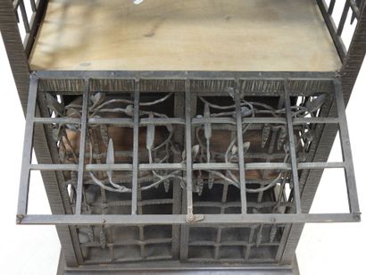 Small wrought-iron sideboard BUFFET with...