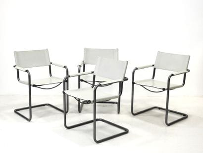 Matteo GRASSI (1927-2001): four MG5 armchairs...