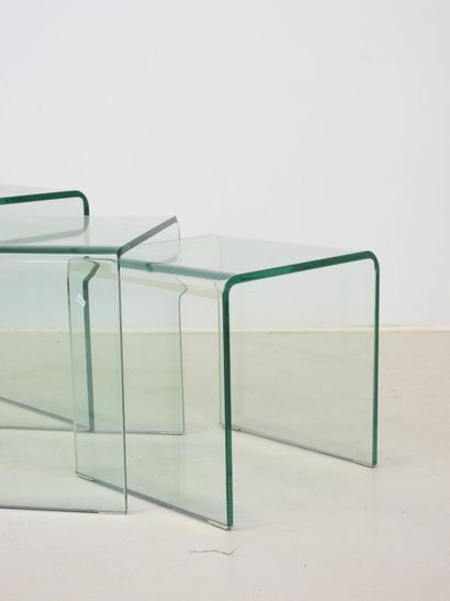 ROCHE BOBOIS (publisher): Three glass nesting...