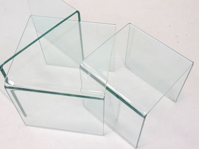 ROCHE BOBOIS (publisher): Three glass nesting...