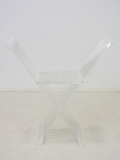 David LANGE (20th) Dagobert. Plexiglas curule...