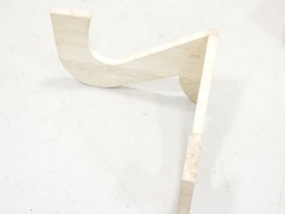 LOW TABLE PIECE consisting of two free-form...