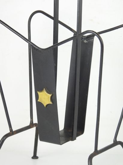 Jacques ADNET (in the taste of). Black lacquered...