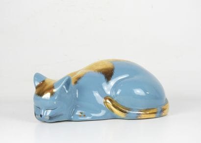 Pietro FORNASETTI (1913-1988) : Chat en céramique...