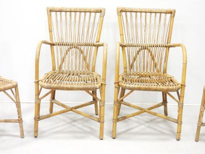 Adrien AUDOUX et Frida MINNET (XXe). Mobilier...