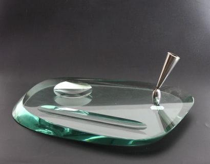 FONTANA ARTE - Italy. Free-form beveled glass...