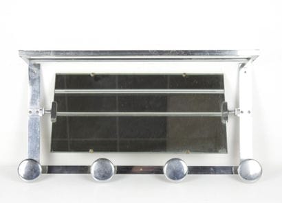 Chrome-plated metal wall-mounted COAT HOLDER...