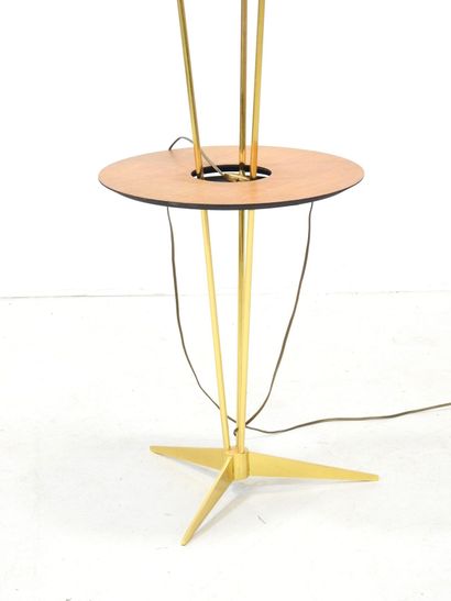 Jean GANDELIN (20th): Three-light gilded...