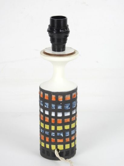 Roger CAPRON (1922-2006) Lampe en céramique...