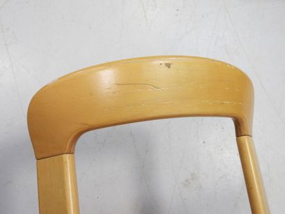 Bruno REY (1935-2019): Eight stacking chairs...