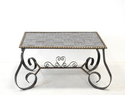 Gilbert POILLERAT (in the style): Wrought-iron...