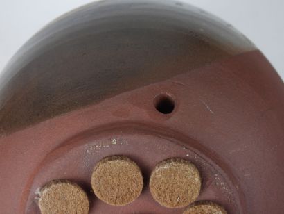Henri VOLPEI (Auch): Stoneware vase with...
