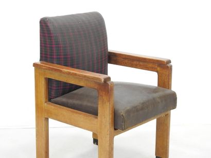 Michel DUFET (1888-1985): Desk armchair in...