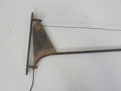 In the style of Jean PROUVE : Wall lamp -...
