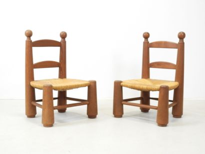 Charles DUDOUYT (in the style): Pair of children's...