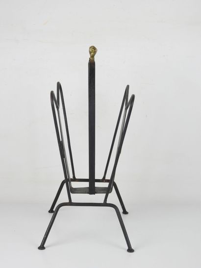 Jacques ADNET (in the taste of). Black lacquered...