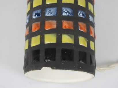 Roger CAPRON (1922-2006) Lampe en céramique...