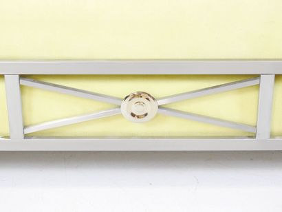 JANSEN: Rest bench in polished and gilded...