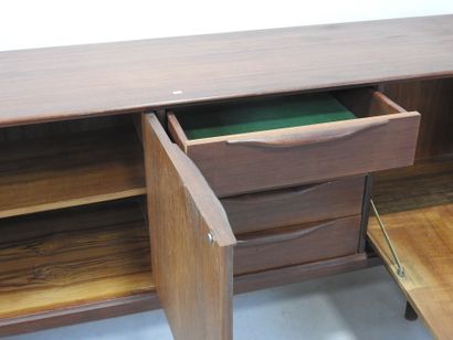 Scandinavian teak ENFILADE opening to 4 drawers,...