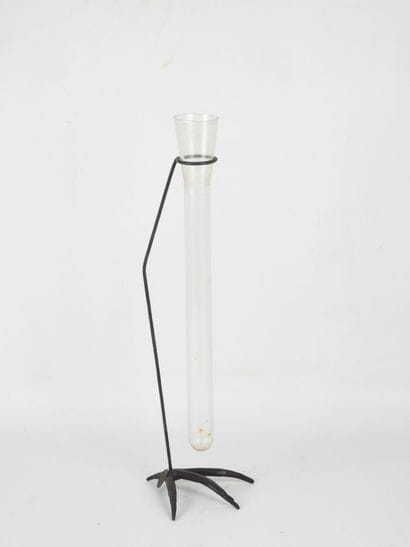 HYSTERIA: Glass Soliflore vase, wrought-iron...