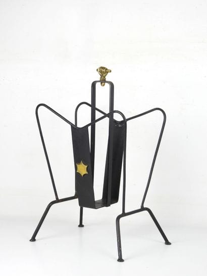 Jacques ADNET (in the taste of). Black lacquered...