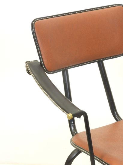 Jacques ADNET (attributed to)
Pair of armchairs...