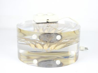 Michel DUMAS (20th century): Plexiglas lamp...