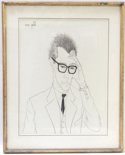 Marc PETIT (1932-2021). Portrait of a Man...