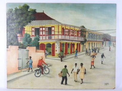 Edouard JEAN (1953, Cap Haïtien). Street...