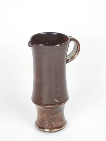 Michel ANASSE (1935-2020) Brown glazed ceramic...