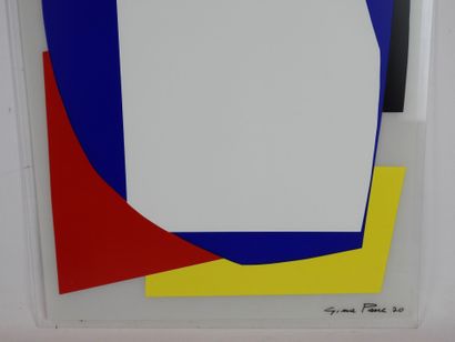 Gina PANE (1939-1990)
Abstract composition.
Color...