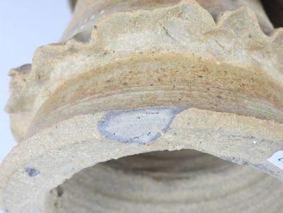 CATIDO. Stoneware lamp, the base in the shape...