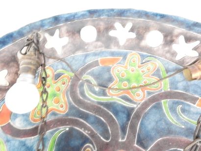 Circular glass paste SUSPENSION decorated...