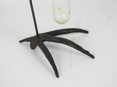 HYSTERIA: Glass Soliflore vase, wrought-iron...