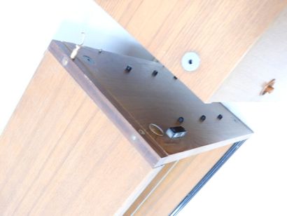 WALL CABINET opening with two solid doors...